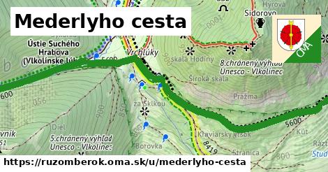 Mederlyho cesta, Ružomberok