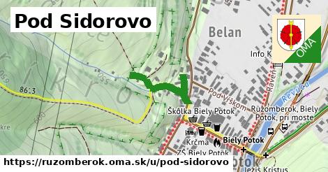 ilustrácia k Pod Sidorovo, Ružomberok - 208 m