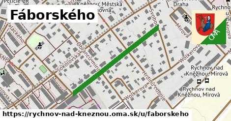 Fáborského, Rychnov nad Kněžnou