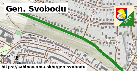 ilustrácia k Gen. Svobodu, Sabinov - 0,73 km