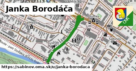 ilustrácia k Janka Borodáča, Sabinov - 420 m