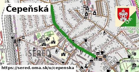 ilustrácia k Čepeňská, Sereď - 0,79 km