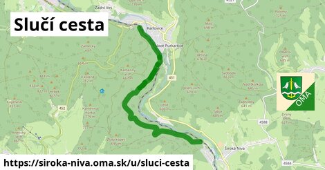 Slučí cesta, Široká Niva