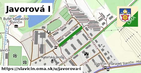 ilustrácia k Javorová I, Slavičín - 152 m