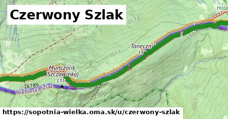 Czerwony Szlak, Sopotnia Wielka