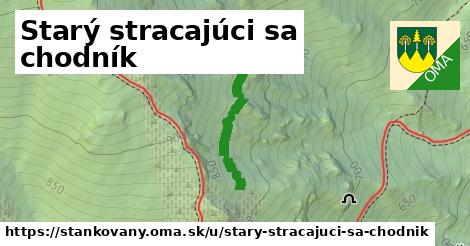 ilustrácia k Starý stracajúci sa chodník, Stankovany - 232 m