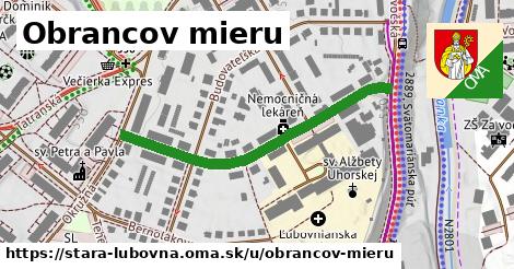 Obrancov mieru, Stará Ľubovňa