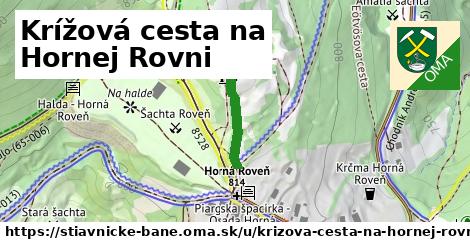 ilustrácia k Krížová cesta na Hornej Rovni, Štiavnické Bane - 145 m