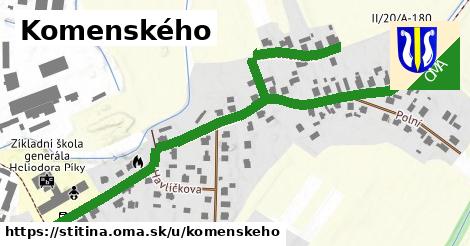 Komenského, Štítina