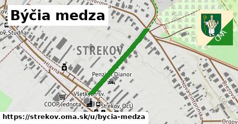 Býčia medza, Strekov