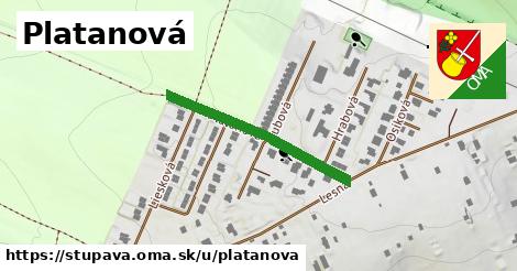 Platanová, Stupava