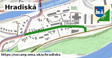 Hradiská, Sučany