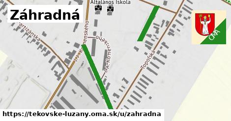 Záhradná, Tekovské Lužany