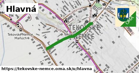 ilustrácia k Hlavná, Tekovské Nemce - 287 m