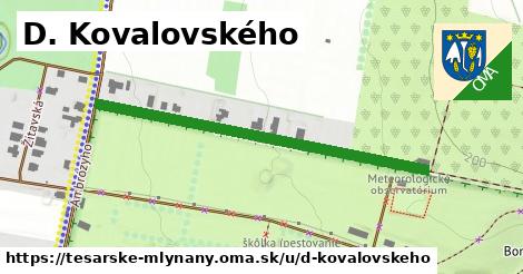 D. Kovalovského, Tesárske Mlyňany