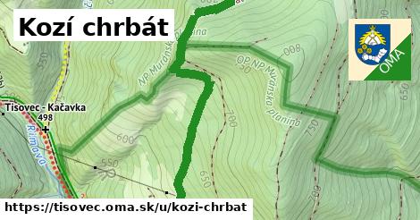 ilustrácia k Kozí chrbát, Tisovec - 1,73 km