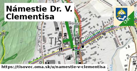 ilustrácia k Námestie Dr. V. Clementisa, Tisovec - 207 m