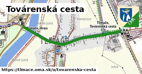 ilustrácia k Továrenská cesta, Tlmače - 1,10 km