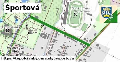 ilustrácia k Športová, Topoľčianky - 414 m