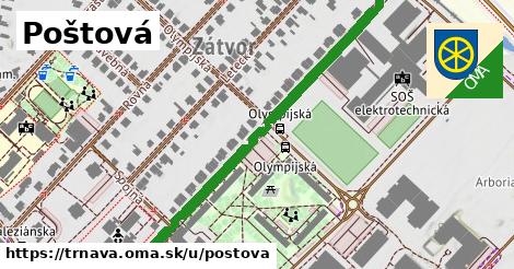 ilustrácia k Poštová, Trnava - 611 m