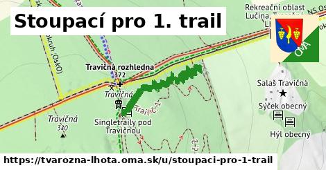 Stoupací pro 1. trail, Tvarožná Lhota