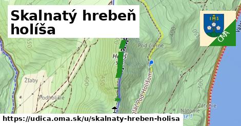 Skalnatý hrebeň holíša, Udiča