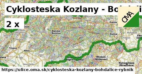 Cyklosteska Kozlany - Bohdalice (rybník)