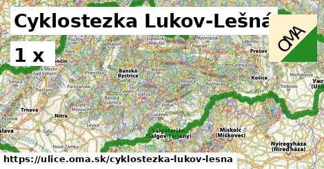 Cyklostezka Lukov-Lešná