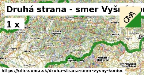 Druhá strana - smer Vyšný koniec