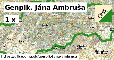 Genplk. Jána Ambruša