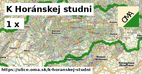 K Horánskej studni