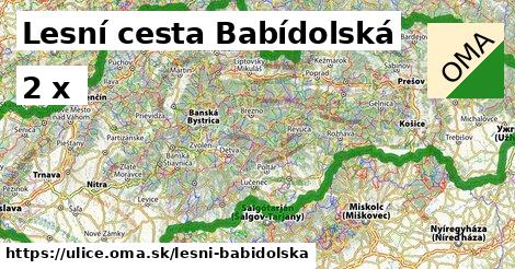 Lesní cesta Babídolská