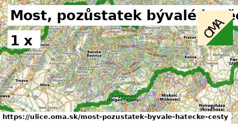 Most, pozůstatek bývalé hatěcké cesty