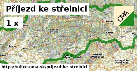 Příjezd ke střelnici