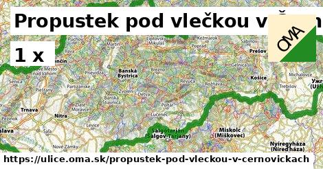 Propustek pod vlečkou v Černovičkách