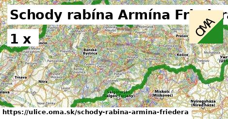 Schody rabína Armína Friedera