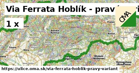 Via Ferrata Hoblík - pravý variant