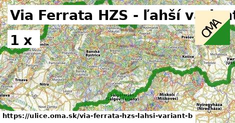 Via Ferrata HZS - ľahší variant (B)