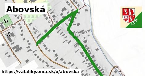 Abovská, Valaliky