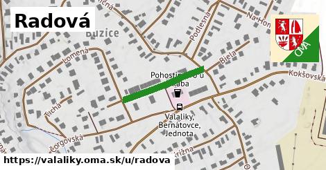 Radová, Valaliky