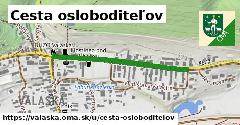 Cesta osloboditeľov, Valaská