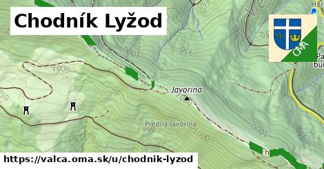 ilustrácia k Chodník Lyžod, Valča - 1,36 km