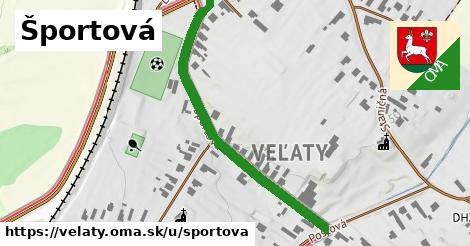 Športová, Veľaty