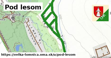 ilustrácia k Pod lesom, Veľká Lomnica - 2,1 km