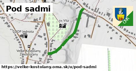 Pod sadmi, Veľké Kostoľany