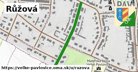 Růžová, Velké Pavlovice