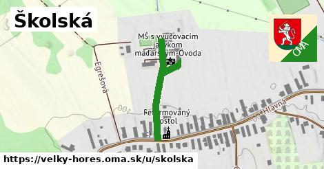 ilustrácia k Školská, Veľký Horeš - 288 m