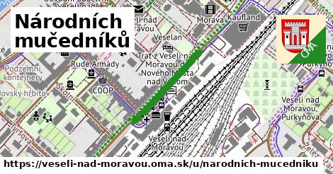 Národních mučedníků, Veselí nad Moravou