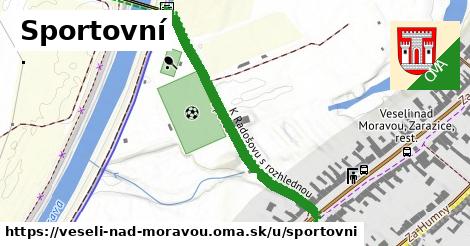 ilustrácia k Sportovní, Veselí nad Moravou - 412 m