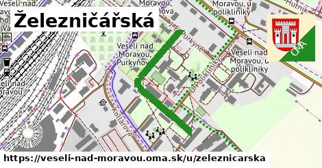 ilustrácia k Železničářská, Veselí nad Moravou - 326 m